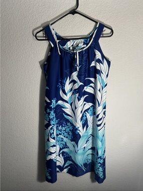 1960s Blue Hawaiian Dress | Lauhala Hawaii Women’s 8 | Sundress | Vintage
